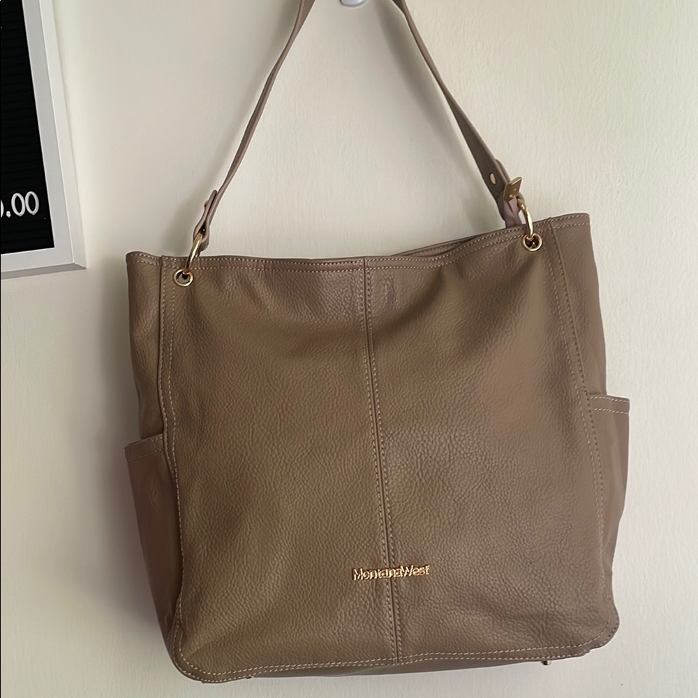 Montana West Brown Tote Bag with Casual Slouchy Design - Picture 8 of 12